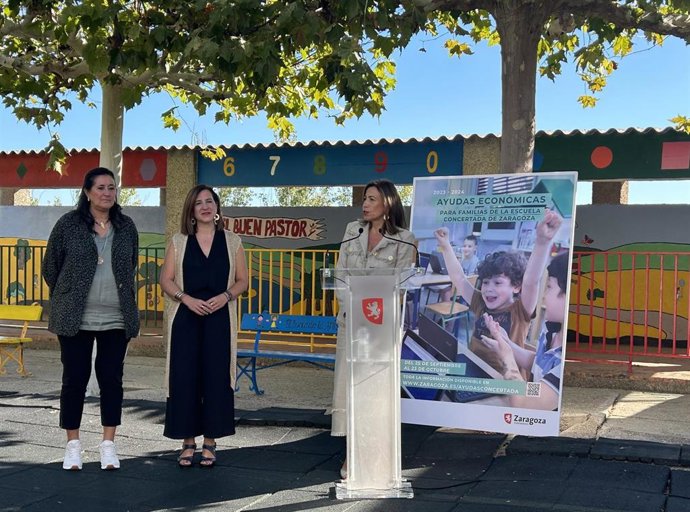 Natalia Chueca ha visitado El Buen Pastor junto a Sara Fernández y Paloma Espinosa
