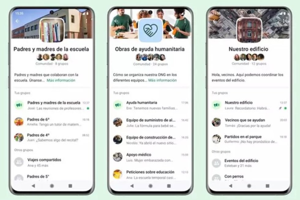Comunidades de WhatsApp.
