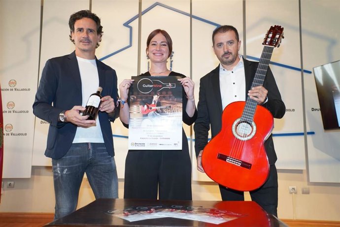 Presentación del musical que auna catas de vino con guitarra clásica 'GuitarWine'.
