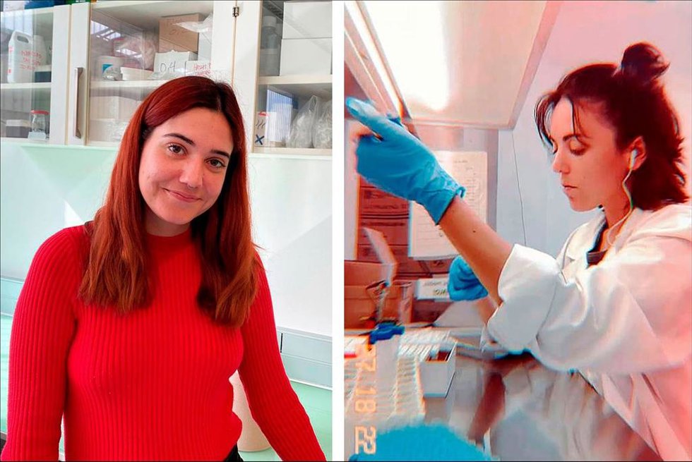 Teresa Martínez y Andrea Erdociaín, estudiantes de la UMA premiadas por el Colegio de Biólogos de Andalucía