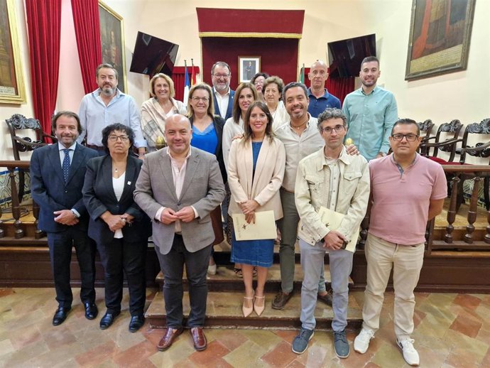 Reunión en el Ayuntamiento de Carmona (Sevilla) de los miembros de la Ruta Bética Romana.