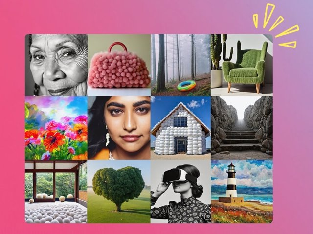Ejemplos de imágenes generadas con la herramienta de IA de Getty