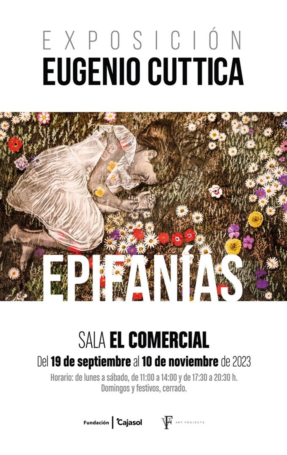 Cartel de la exposición de Eugenio Cuticca, 'Epifanías'.