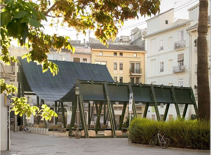 Pabellón temporal del TAC! Festival de Arquitectura Urbana