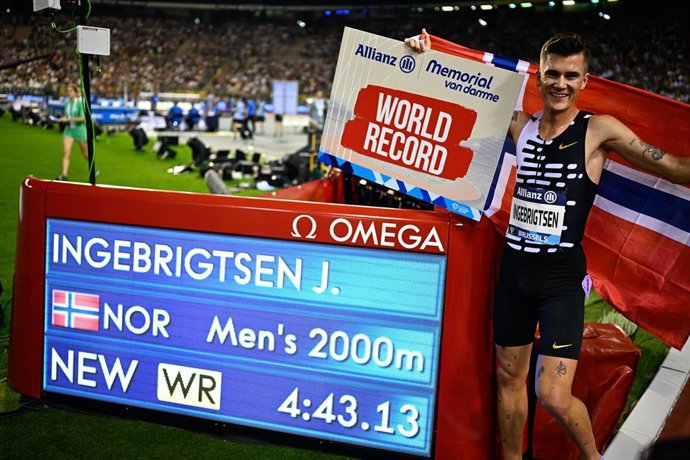 El noruego Jakob Ingebrigtsen durante una prueba de la Liga Diamante 2024