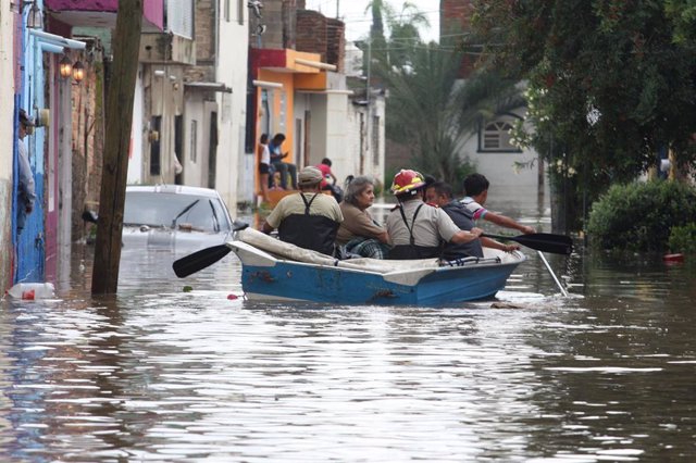 Archivo - Imagen de archivo de una inundación el estado mexicano de Jalisco