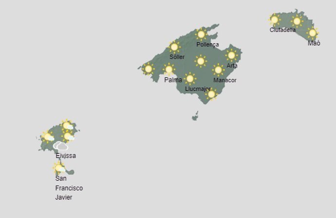 El tiempo hoy martes, 26 de septiembre, en Baleares.