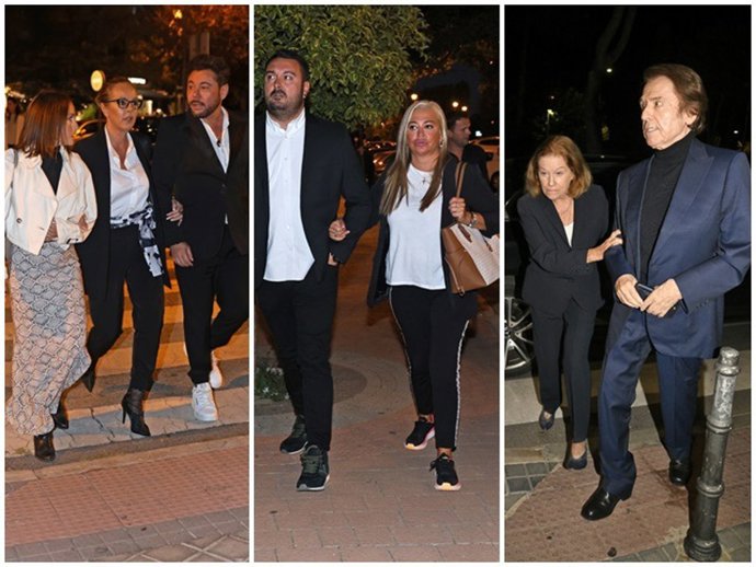 Numerosos rostros conocidos, como Rocío Carrasco, Belén Esteban o Raphael con Natalia Figueroa han arropado a Terelu y a Carmen Borrego en la misa funeral en memoria de su madre