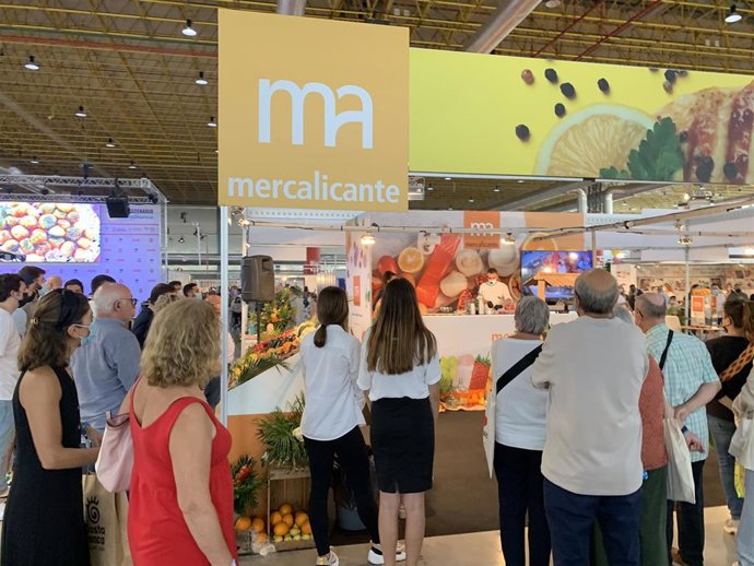 Stand de Mercalicante en imagen de archivo.