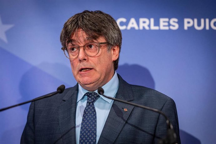 El expresidente de la Generalitat y eurodiputado de Junts, Carles Puigdemont.
