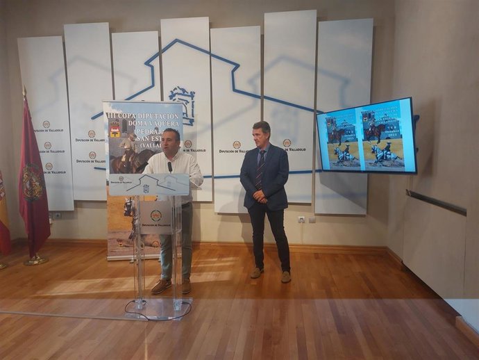 Presentación de la III Doma Vaquera que tendrá lugar en Pedrajas de San Esteban (Valladolid).