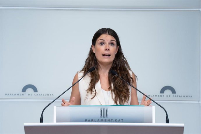 La portavoz de Junts en el Parlament, Mnica Sales