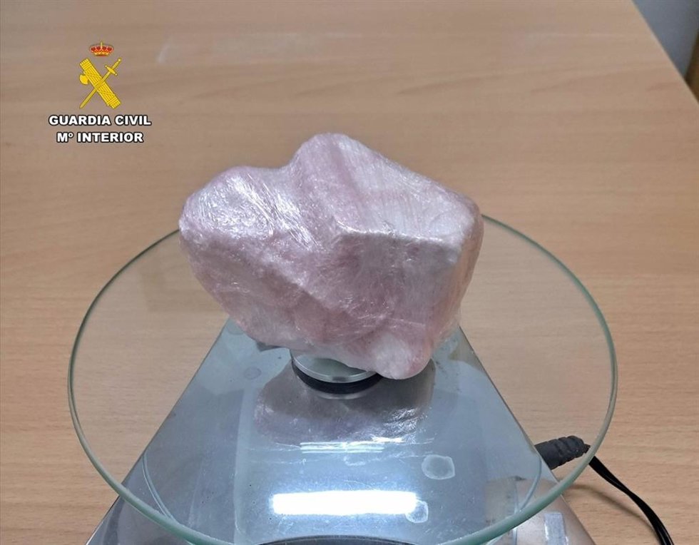 Cocaína aprehendida a un conductor en Trujillo.