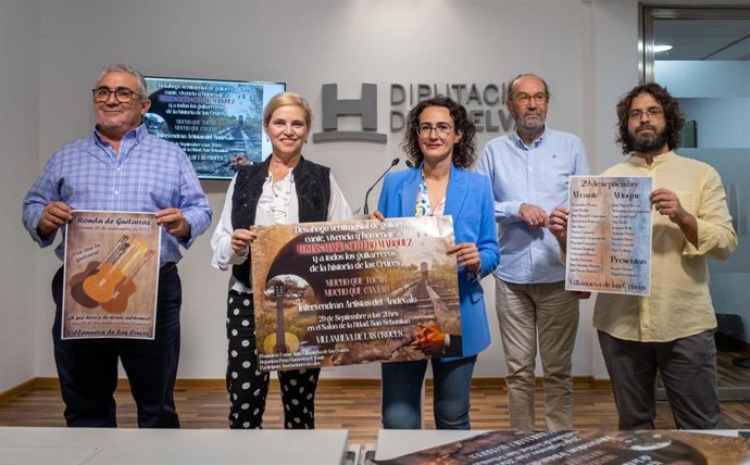 Presentación del espectáculo 'Mucho que cantar, mucho que tocar' en la Diputación de Huelva.