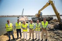 Las obras de la vía peatonal y cicloturista del Eurovelo entre Cádiz y San Fernando llegan al 90% de ejecución