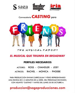 Convocan el casting para la adaptación española del musical de 'Friends'