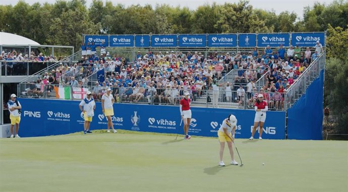 Vithas atendió a las jugadoras y aficionados durante la primera Solheim Cup en España.