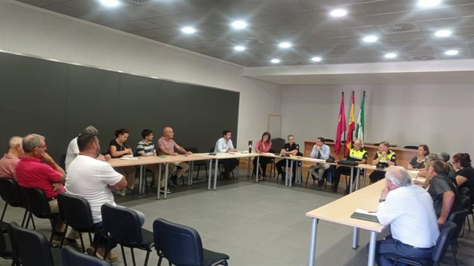 Reunión de la junta local de seguridad del distrito Norte