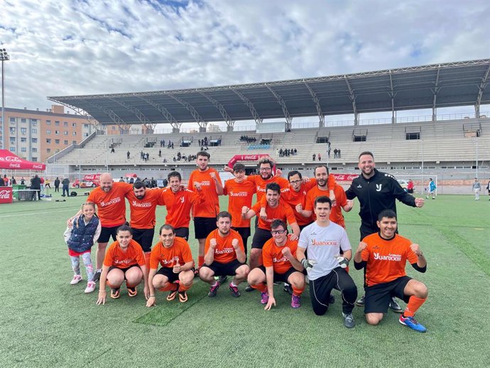 Imagen de un partido de fútbol del Club Deportivo de la Fundación Juan XXIII