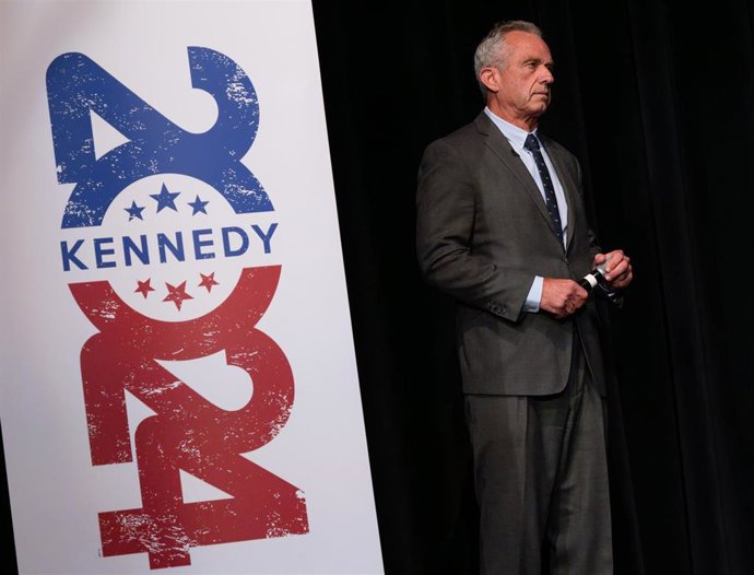 Archivo - Robert F. Kennedy durante la presentación de su candidatura a las primarias del Partido Demócrata