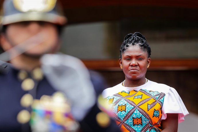 Bogotá. Septiembre 12 de 2023. La Vicepresidencia de la República, en cabeza de Francia Márquez, realizan el recibimiento oficial al vicepresidente de la República de Kenia, Rigathi Gachagua. (Colprensa - Mariano Vimos)