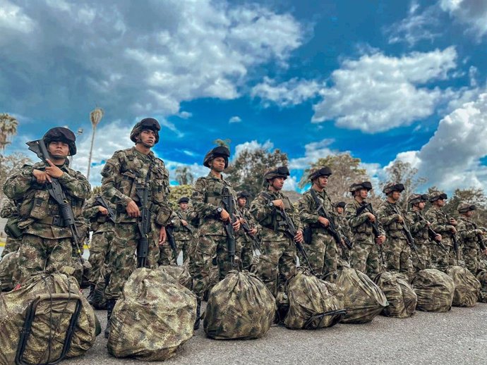 Militares del Ejército de Colombia en Cauca