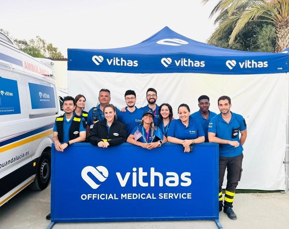 Equipo médico de Vithas en la Solheim Cup