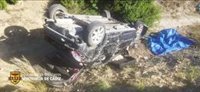 Rescatan a un conductor accidentado en Chiclana (Cádiz) tras huir de la Guardia Civil y hallan drogas en su coche