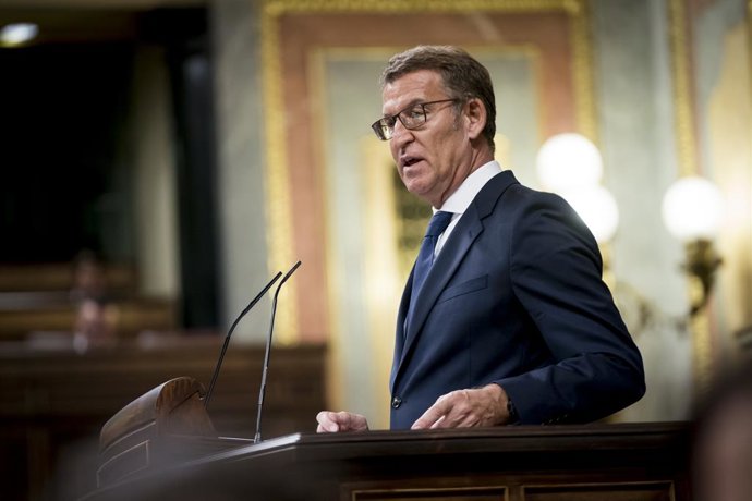 El líder del PP i candidat a la presidncia del Govern central, Alberto Núñez Feijóo