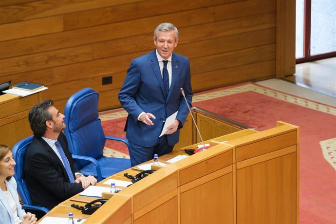 Rueda comparece en la Cámara durante la sesión de control.