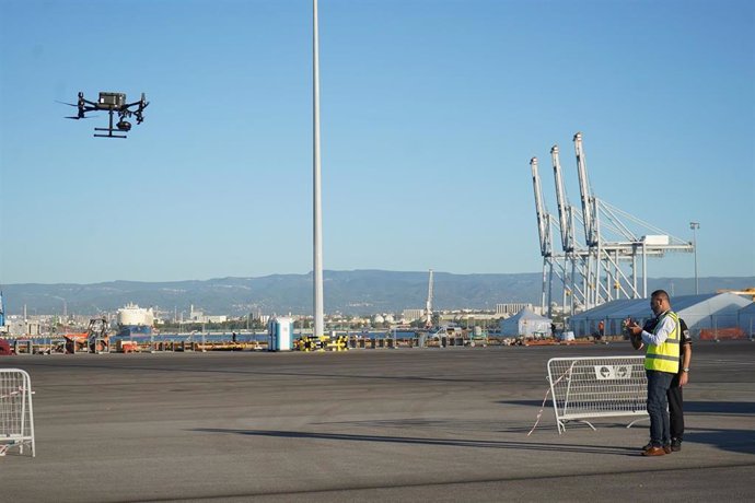 Vuelo con drones en el port de Tarragona