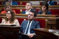 Aragonès acusa Garriga (Vox) de donar una "lliçó de falsedats i odi" per trencar la societat