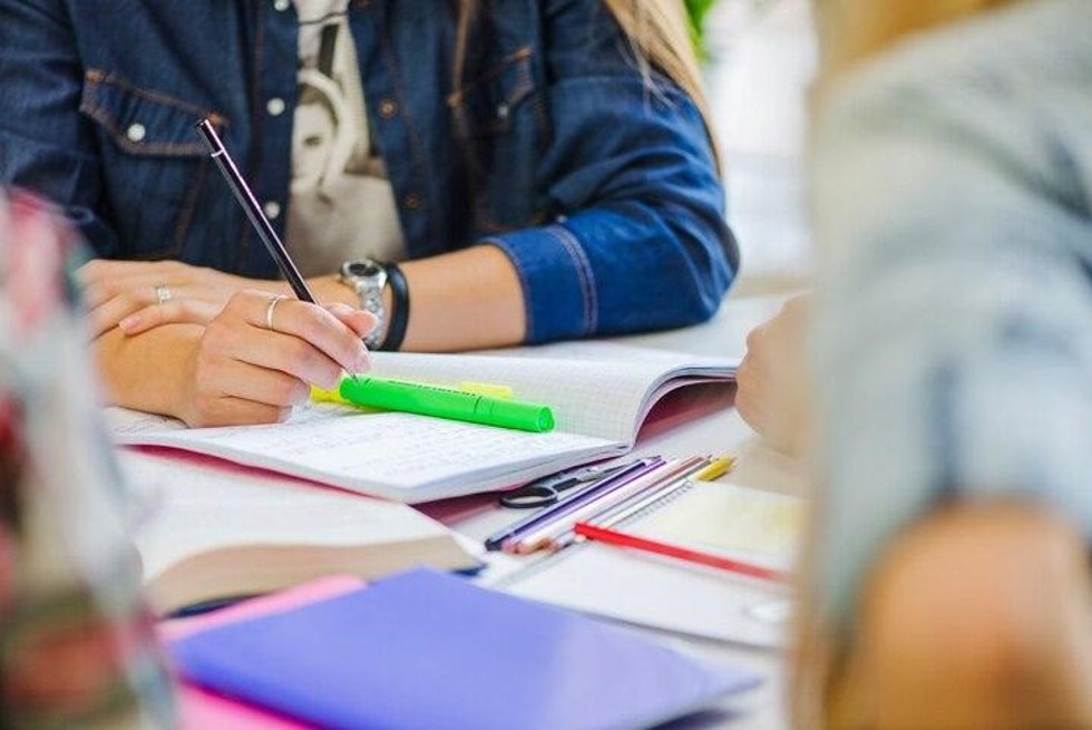 Imagen de archivo de una estudiante universitaria