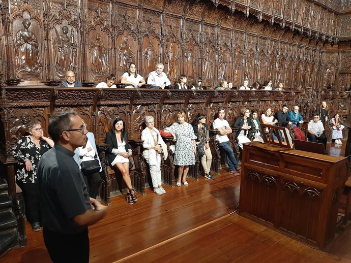 Uno de los talleres de la iniciativa en la catedral de Soria