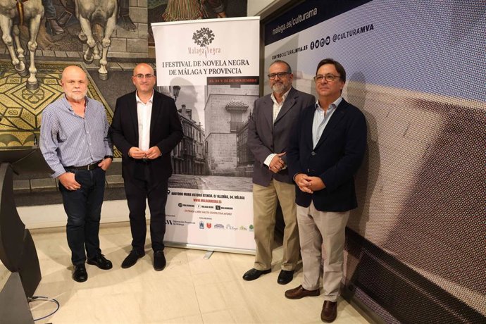 El I Festival de Novela Negra de Málaga se celebrará del 23 al 25 de noviembre con mesas redondas y diálogos, una clase magistral y una ruta callejera sobre crímenes sin resolver, entre otras actividades.