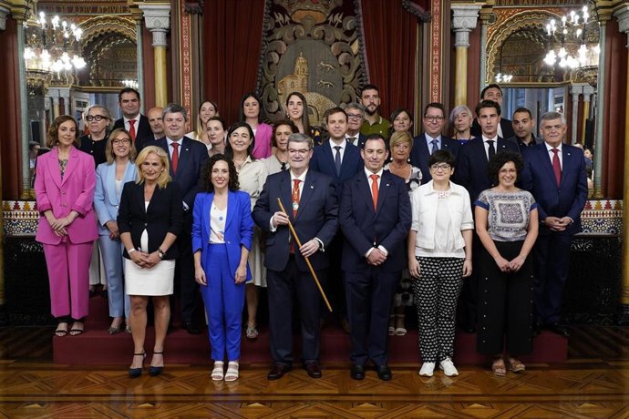 Corporación municipal para el mandato 2023-2027 en el Ayuntamiento de Bilbao.