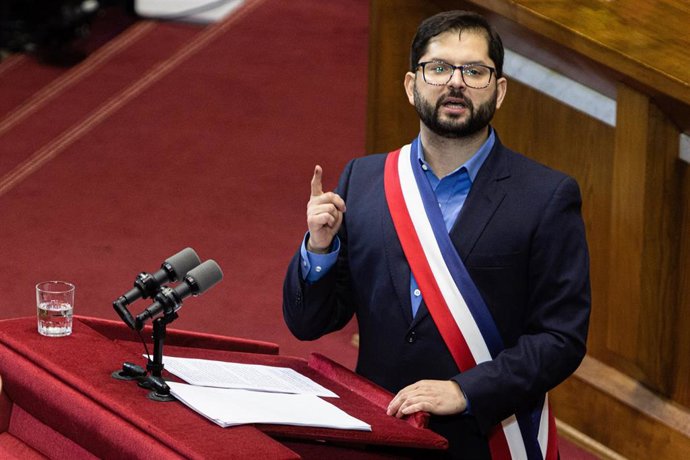 Archivo - El presidente de Chile, Gabriel Boric