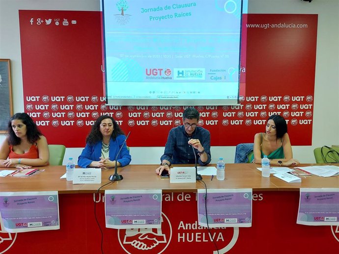 Jornada sobre el emprendimiento de jóvenes y mujeres en el ámbito rural organizada por UGT Huelva.