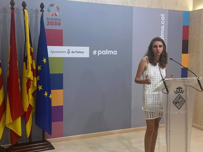 Archivo - La regidora de Unidas Podemos en el Ayuntamiento de Palma, Lucía Muñoz