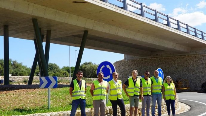 El conseller insular de Movilidad Juan Manuel Delgado, en la recepción de las obras de la ME-1.
