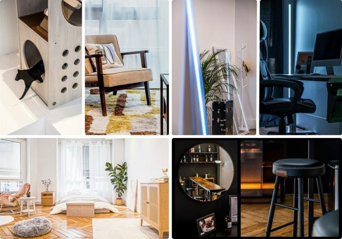 Six Living Spaces in The Showroom