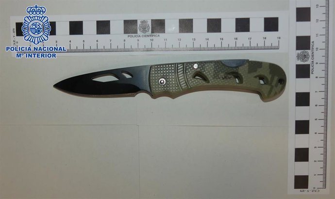 Imagen del arma usada en la agresión