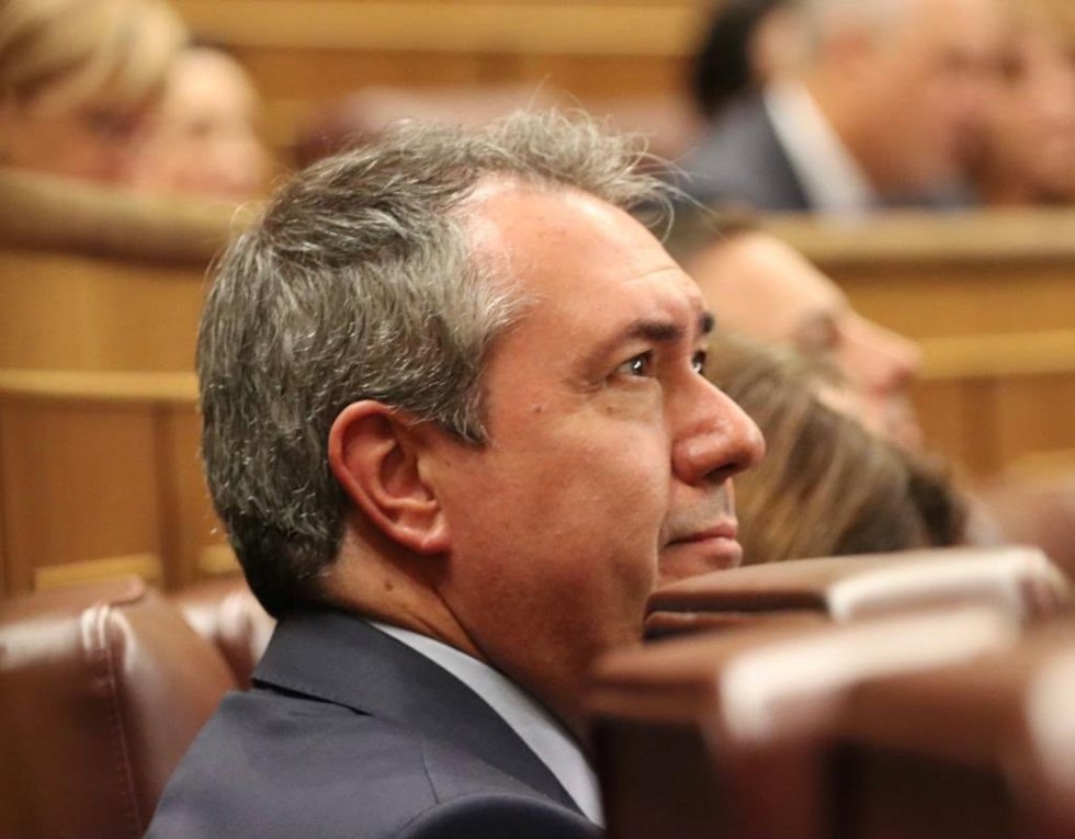 El secretario general del PSOE de Andalucía y senador por designación autonómica, Juan Espadas, en una foto de archivo.