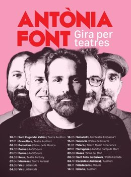 Cartell de la gira d'Antnia Font