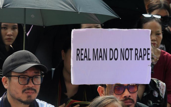 Archivo - Protesta contra un caso de violación en Nueva Delhi, India