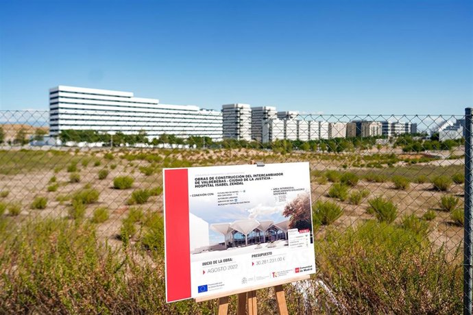 Archivo - Imagen de archivo de la parcela del nuevo intercambiador de Valdebebas