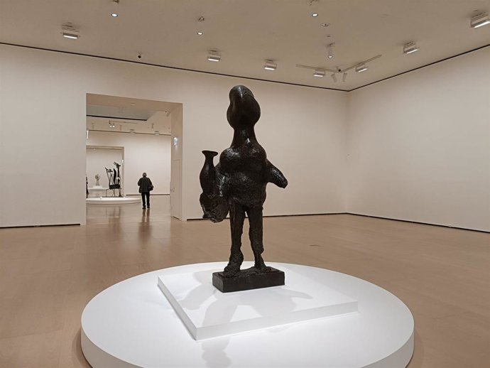 Imagen de una escultura de Picasso en el Guggenheim Bilbao.
