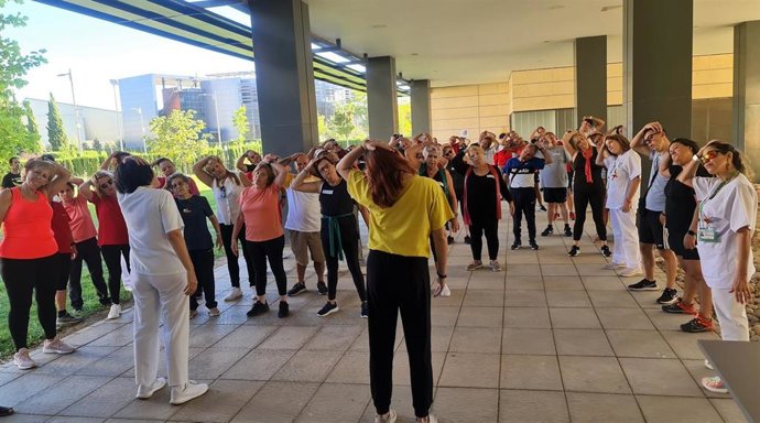 Acto de la Semana del Corazón en el Hospital Clínico San Cecilio de Granada.