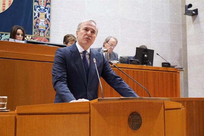 El presidente del Gobierno de Aragón, Jorge Azcón.