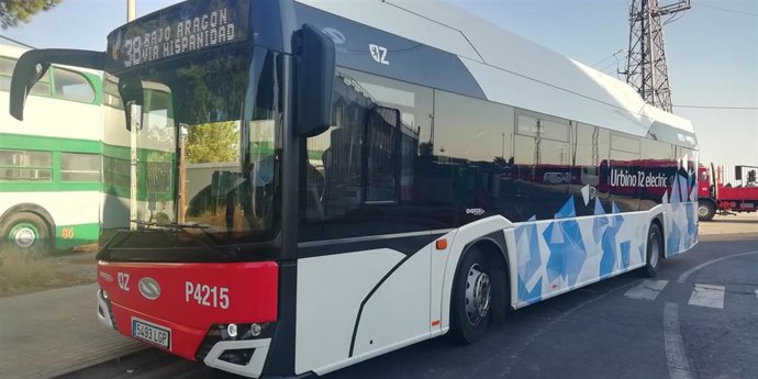 Archivo - Autobús 100% eléctrico que se ha asignado a la línea 38